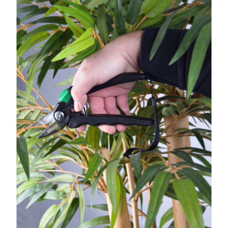 BRÜDER MANNESMANN Cisailles de jardin multifonctionnelles, 205 mm, noir/vert, capacité de coupe 6 mm