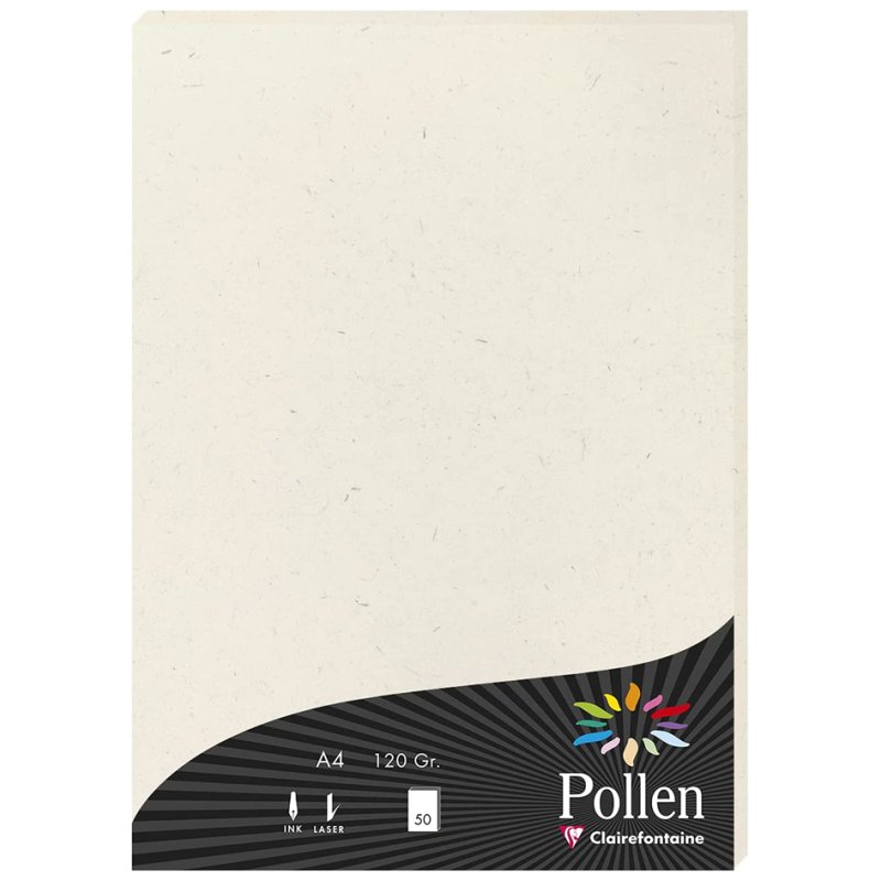 Pollen by Clairefontaine papier recyclé Natura, A4, blanc naturel, 120 g/m²