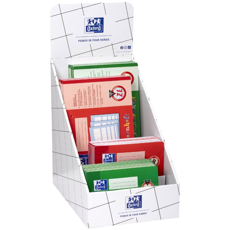 Oxford oefendisplay Schrijven & Rekenen, karton-display, 80 schriften