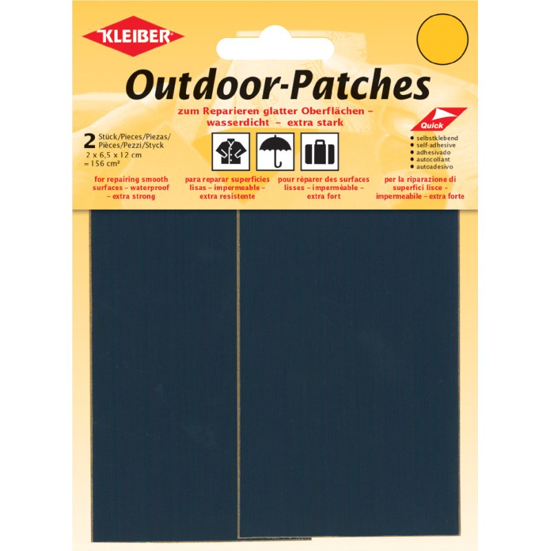 KLEIBER buitenlap plakkers, zelfklevend, 65×120 mm, kakikleur