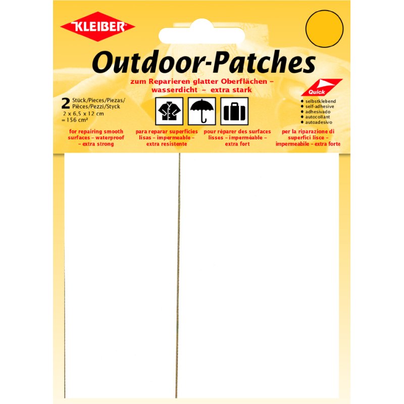 KLEIBER buitenlap plakkers, zelfklevend, 65×120 mm, kakikleur