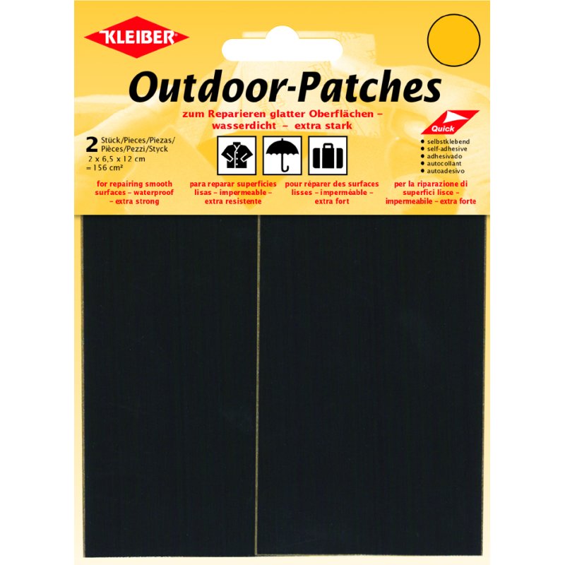 KLEIBER buitenlap plakkers, zelfklevend, 65×120 mm, kakikleur