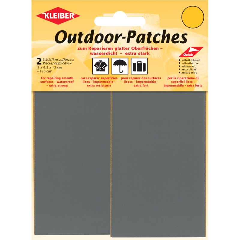 KLEIBER buitenlap plakkers, zelfklevend, 65×120 mm, kakikleur