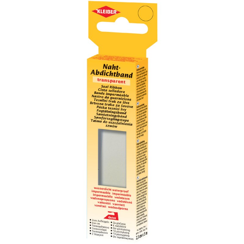 KLEIBER bande d'étanchéité pour joint, transparent, 25 mm × 5,0 m