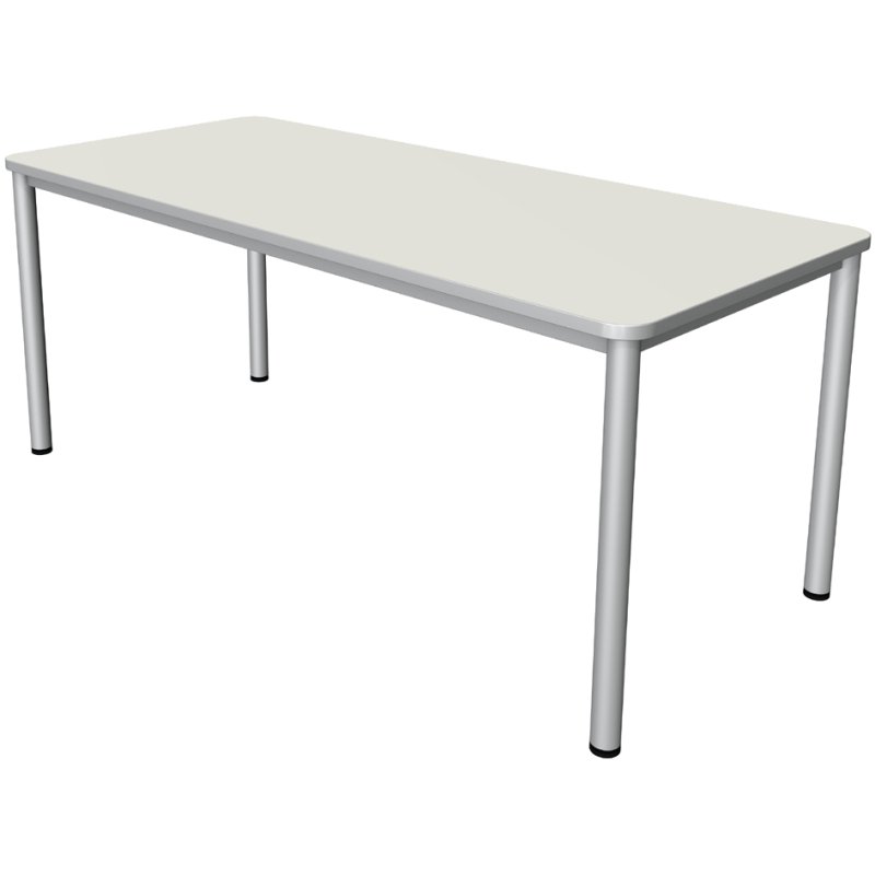 kerkmann bureau Prime 200, blanc, 200×100×75 cm, piètement 4 pieds