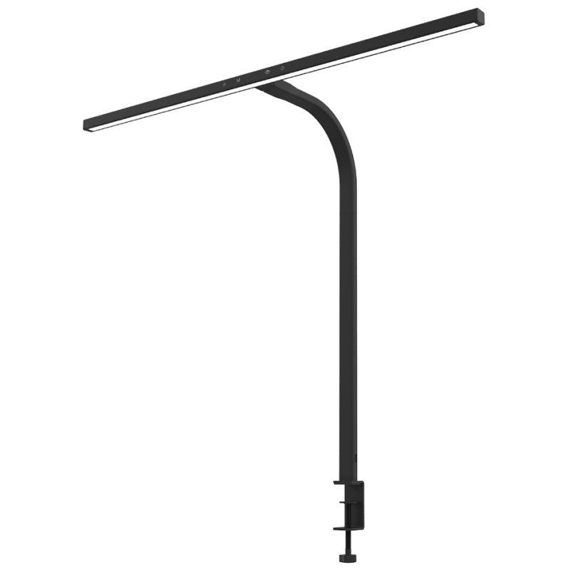 UNiLUX Lampe de bureau LED STRATA, pince de table, noir, 19W