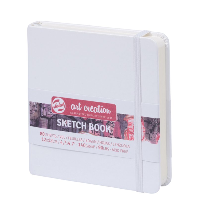 Royal Talens carnet de croquis Art Creation, 120×120 mm, blanc, 80 feuilles