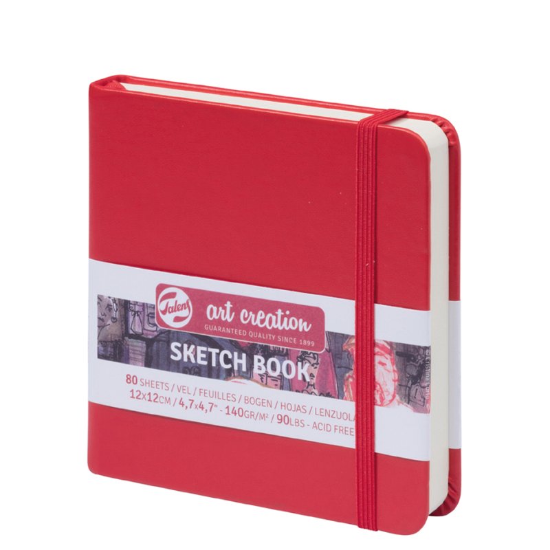Royal Talens Art Creation schetsboek, rood hardcover, 80 vel