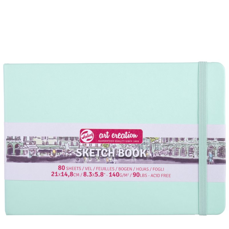 Royal Talens carnet de croquis Art Creation, 130×210 mm, menthe, 80 feuilles