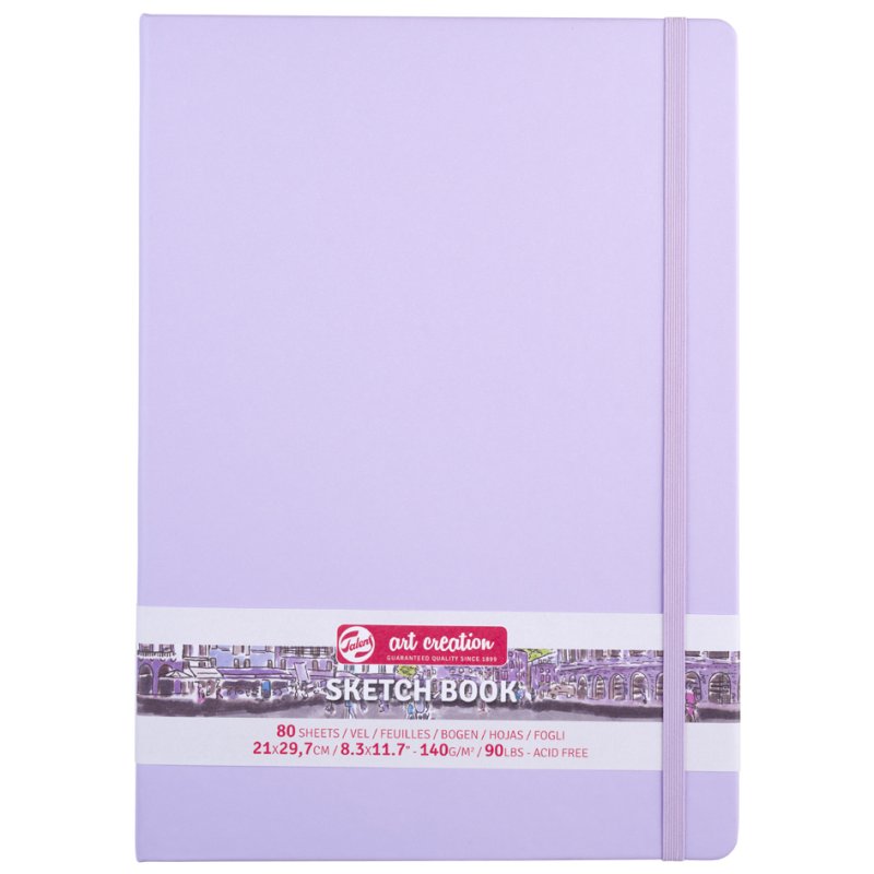 Royal Talens Art Creation carnet de croquis A5, reliure rigide, violet, 80 feuilles