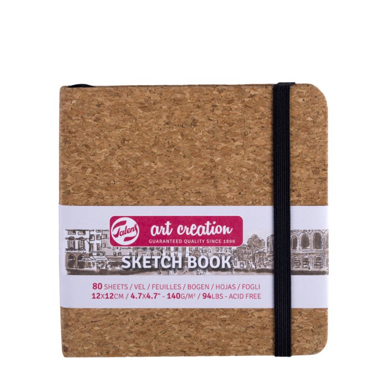 Royal Talens carnet de croquis Art Creation, A5, couverture liège, 80 feuilles