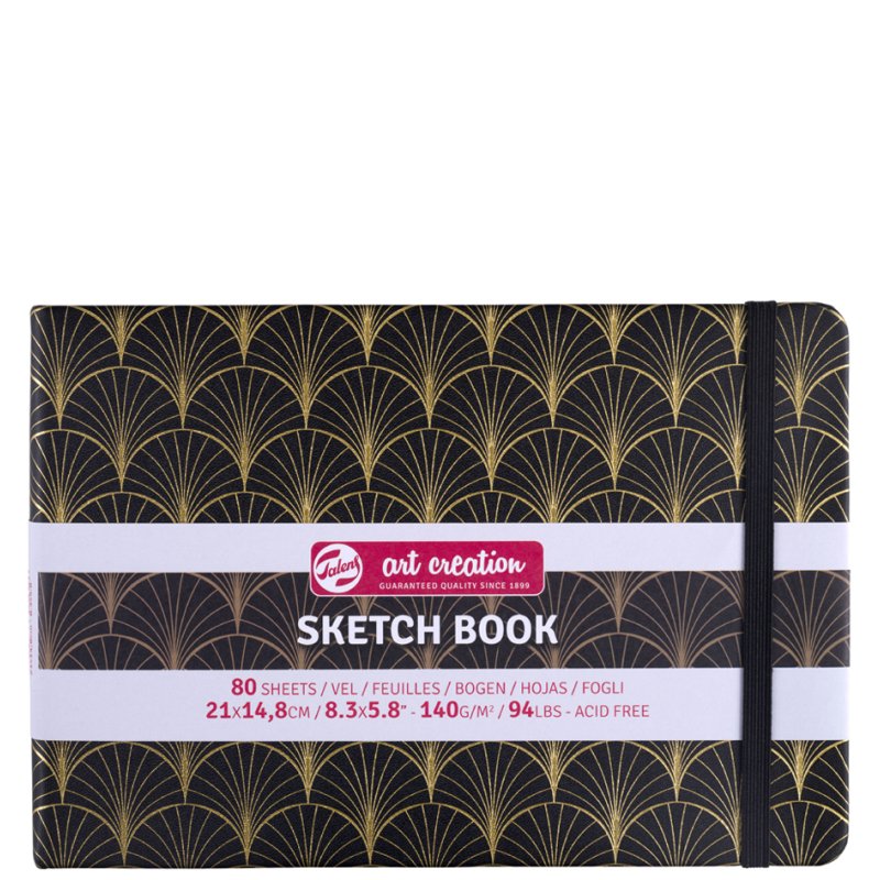 Royal Talens carnet de croquis Art Creation Art Deco, A4, couverture rigide, 80 feuilles