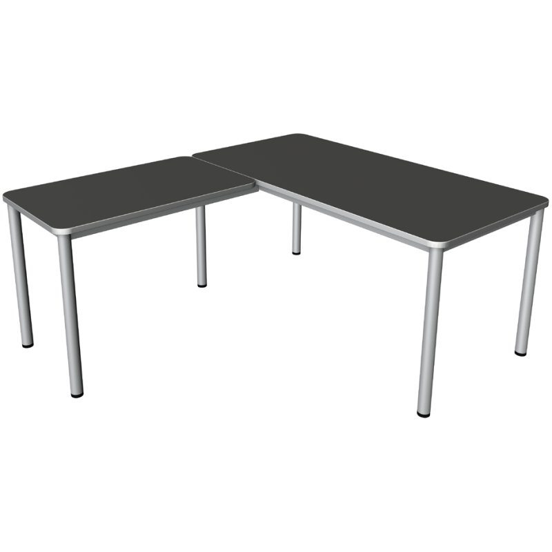 Kerkmann bureau PRIME avec surélévation, 1800 mm, anthracite