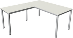 kerkmann bureau PRIME met aanbouw, 1600 mm, antraciet