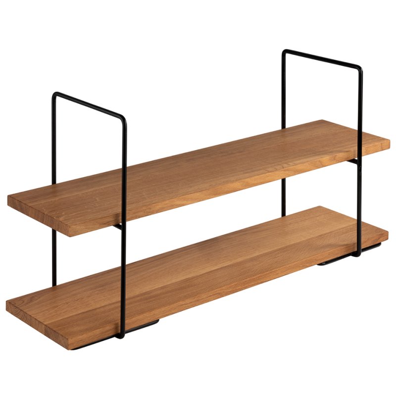 APS PERFECTO LARGE etagère, 2-tier, oak, height 405 mm