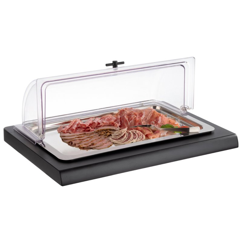 APS cloche à rideau GN 1/1, rectangulaire, transparent, 530×325×190 mm
