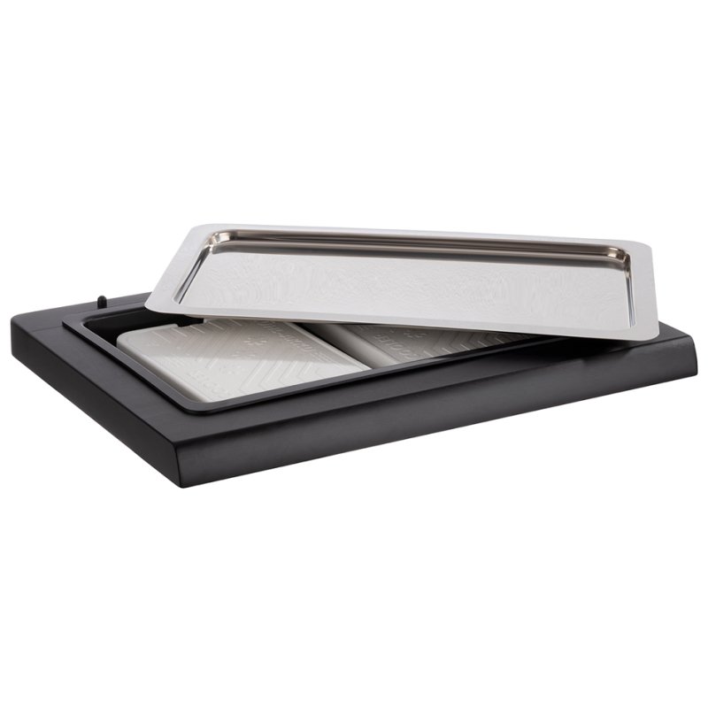 APS vitrine buffet Top Fresh GN 1/1, noir, avec accumulateurs de froid