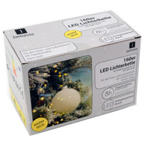 jamasia LED-lichtslinger, groen, 160 lichtjes, 8 m