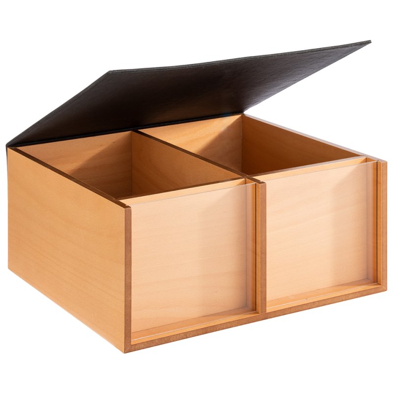 APS buffetkist TOAST BOX, 360 × 335 × 175 mm, donker eiken
