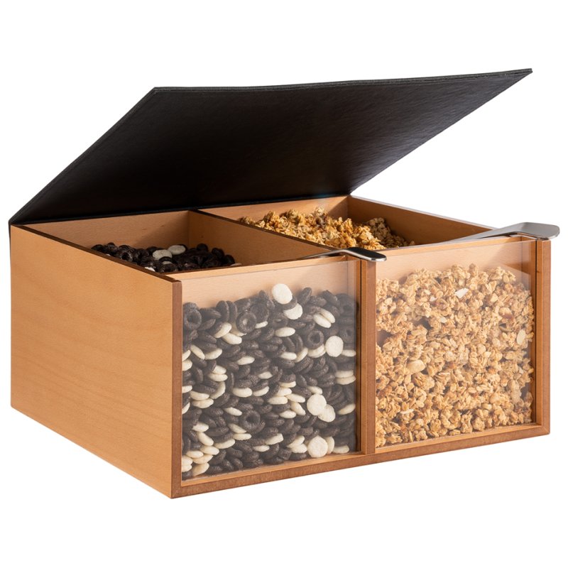 APS boîte buffet TOAST BOX, 360 × 335 × 175 mm, chêne foncé