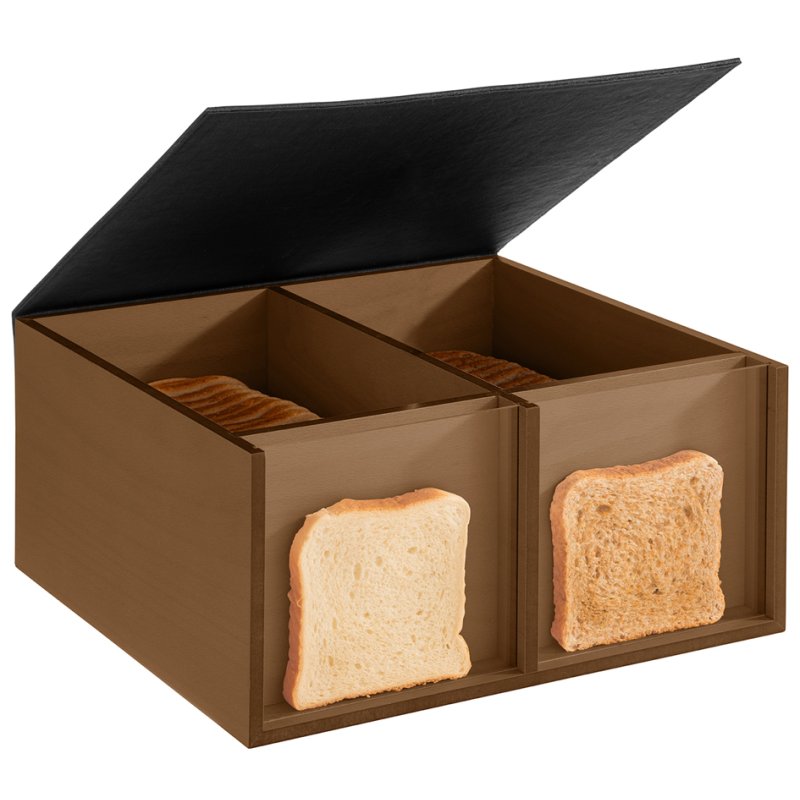 APS boîte buffet TOAST BOX, 360 × 335 × 175 mm, chêne foncé
