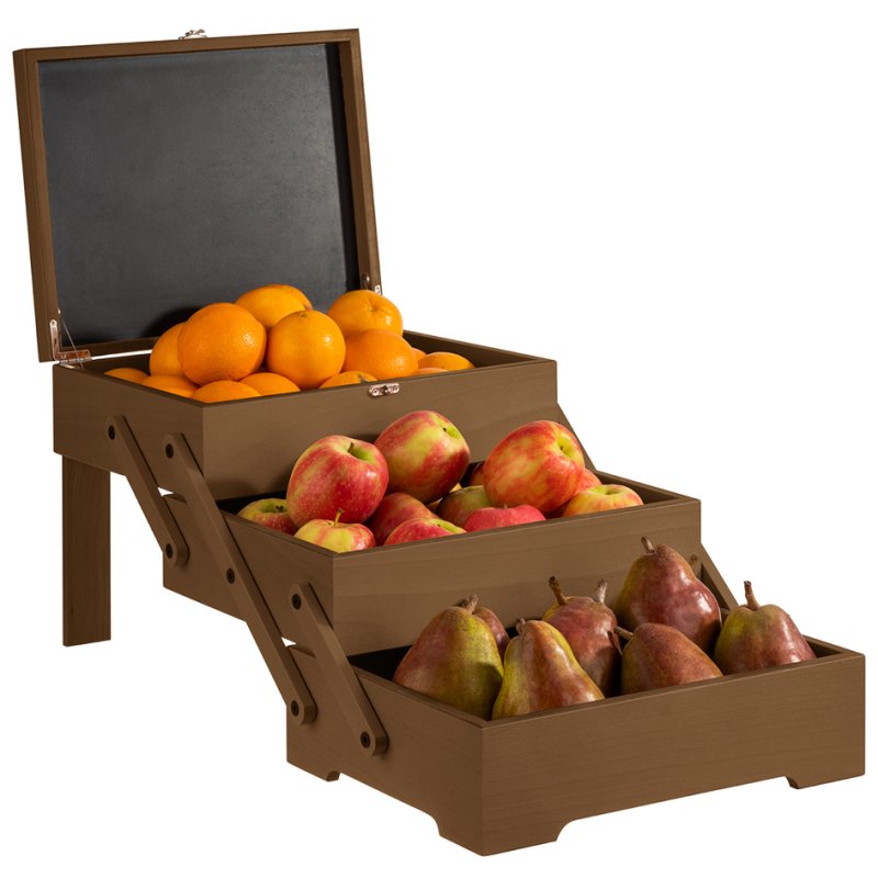 APS buffet box sewing box, natural oak, 3 compartments, 370×290×280 mm