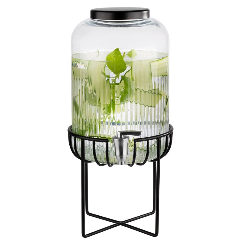 Distributeur de boissons APS URBAN avec support, 7 litres, verre