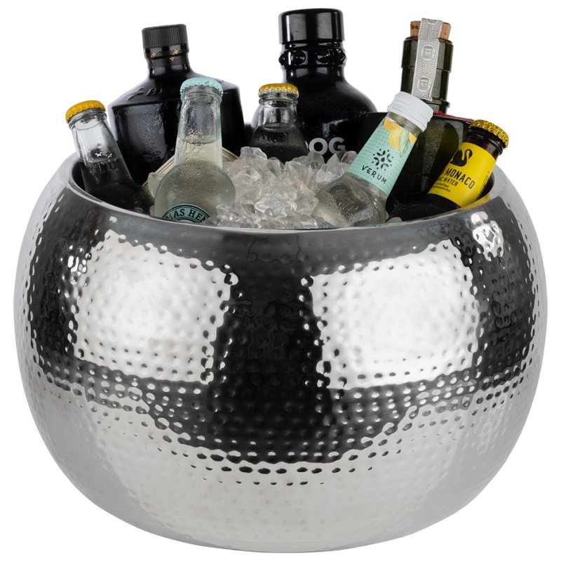 APS bottle cooler BIG BOWL, stainless steel, silver, 8 litres