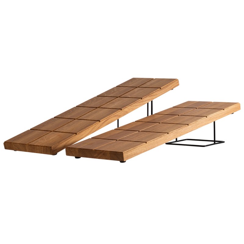APS présentoir de buffet SQUARE, 120×120×70 mm, noir
