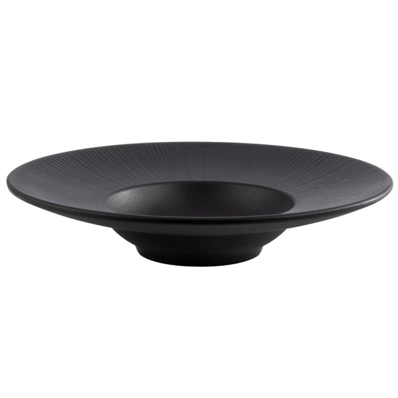 APS NERO assiette à pâtes, noir, diamètre 290 mm, mélamine