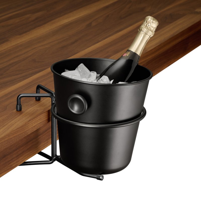 APS refroidisseur à vin/champagne, 2 poignées, 8 litres, noir