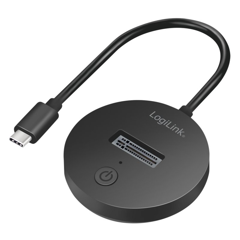 LogiLink USB 3.2 Gen 2 M.2 SSD docking station, black, 10 Gbit/s