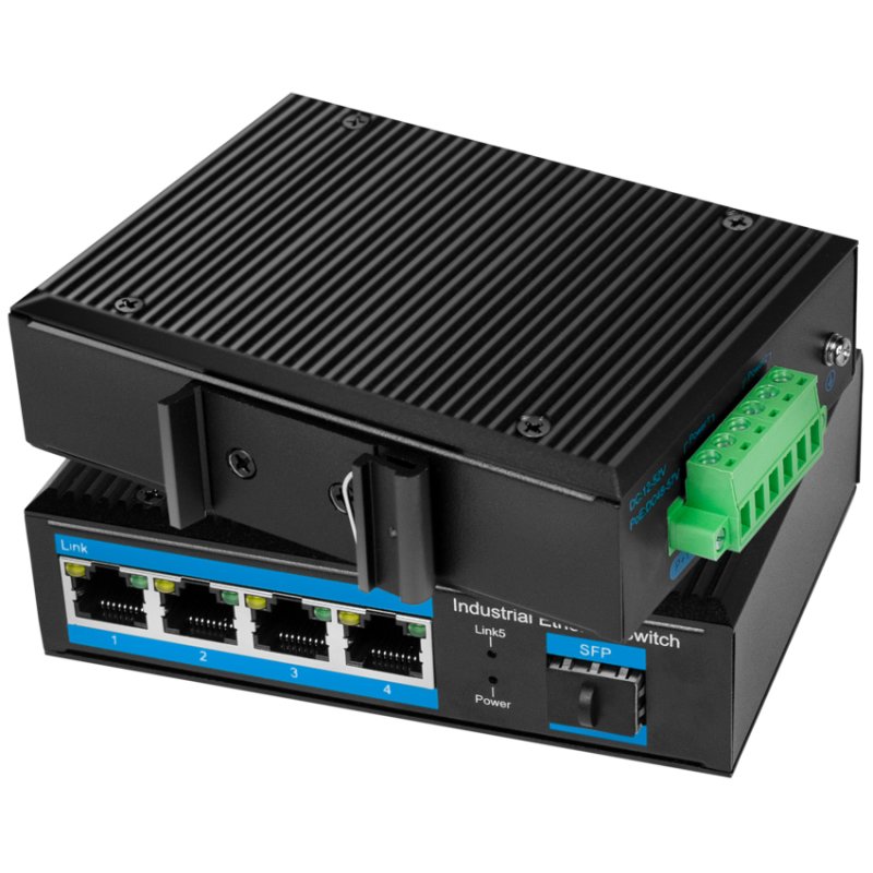 LogiLink Professional Industrial Gigabit Ethernet Switch, 4-port, unmanaged, IP40