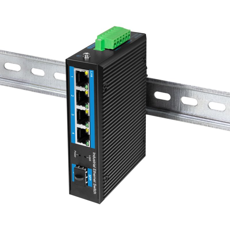 LogiLink Professional Industrial Gigabit Ethernet Switch, 4-port, unmanaged, IP40
