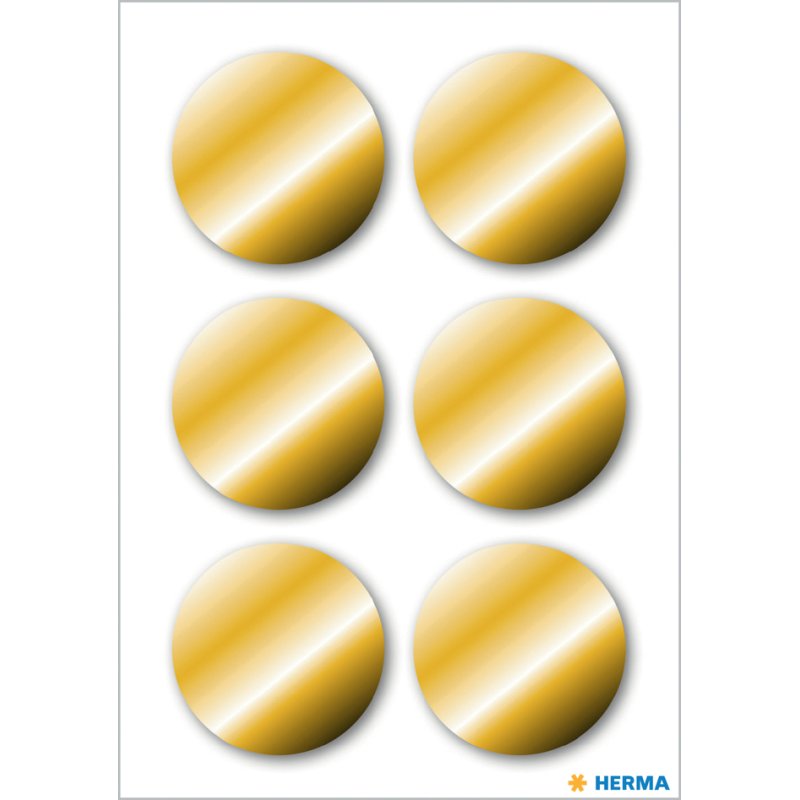 HERMA étiquettes de Noël, or, 32 mm, 18 pièces
