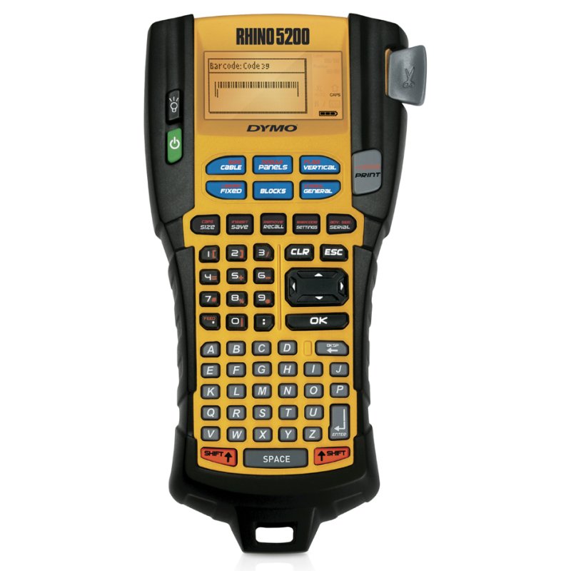 Dymo RHINO 5200 industriële labelprinter, ABC-toetsenbord, max. 18 mm, 180 dpi