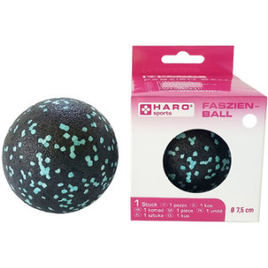 HARO fascie massagebal, zwart/mintgroen, 75 mm, EPP