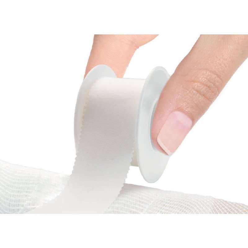 Lifemed pansement adhésif Classic, blanc, 25 mm × 5,0 m, coton