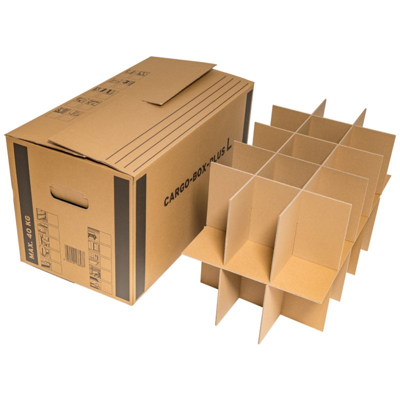 SMARTBOXPRO carton vitré, carton ondulé, 15-30 compartiments, 5 pièces
