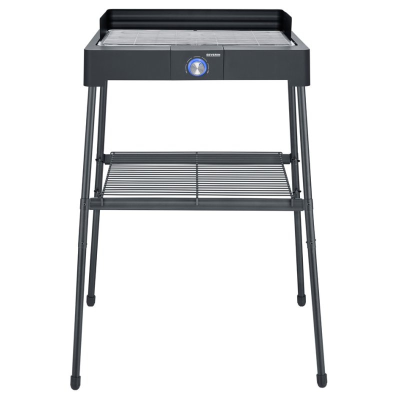 SEVERIN free-standing electric grill PG 8566, black, stainless steel grid