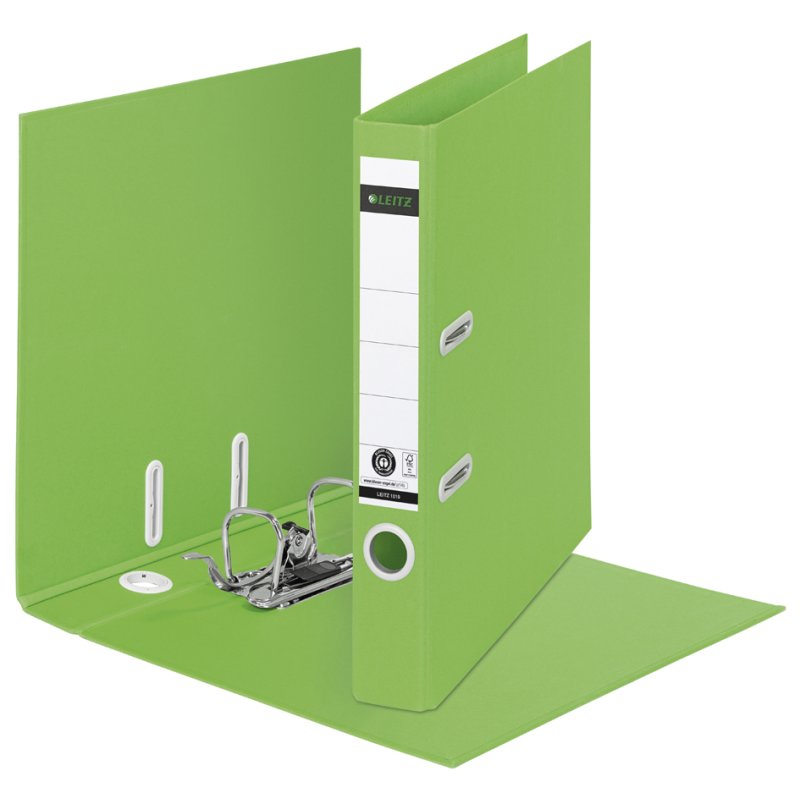 LEITZ classeur Recycle 180 degrés, vert, 80 mm, 10 pièces