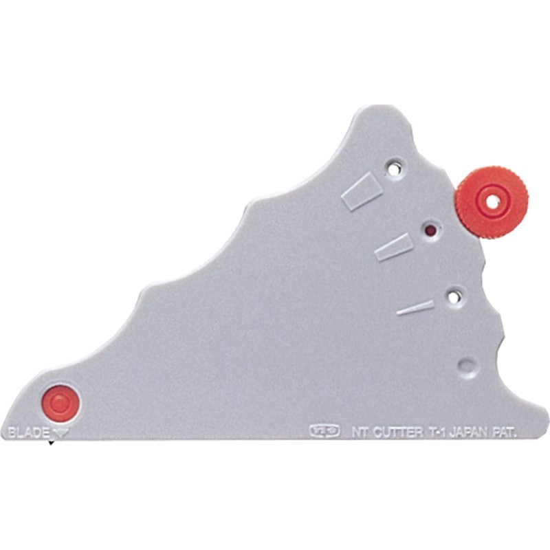 NT Cutter T-1P knife, plastic housing, tungsten carbide, beige