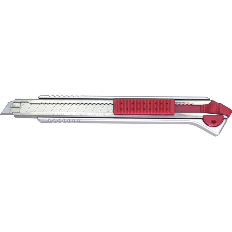 NT Cutter A-1000RP afbreekmes, aluminium, 9 mm, zilver/rood