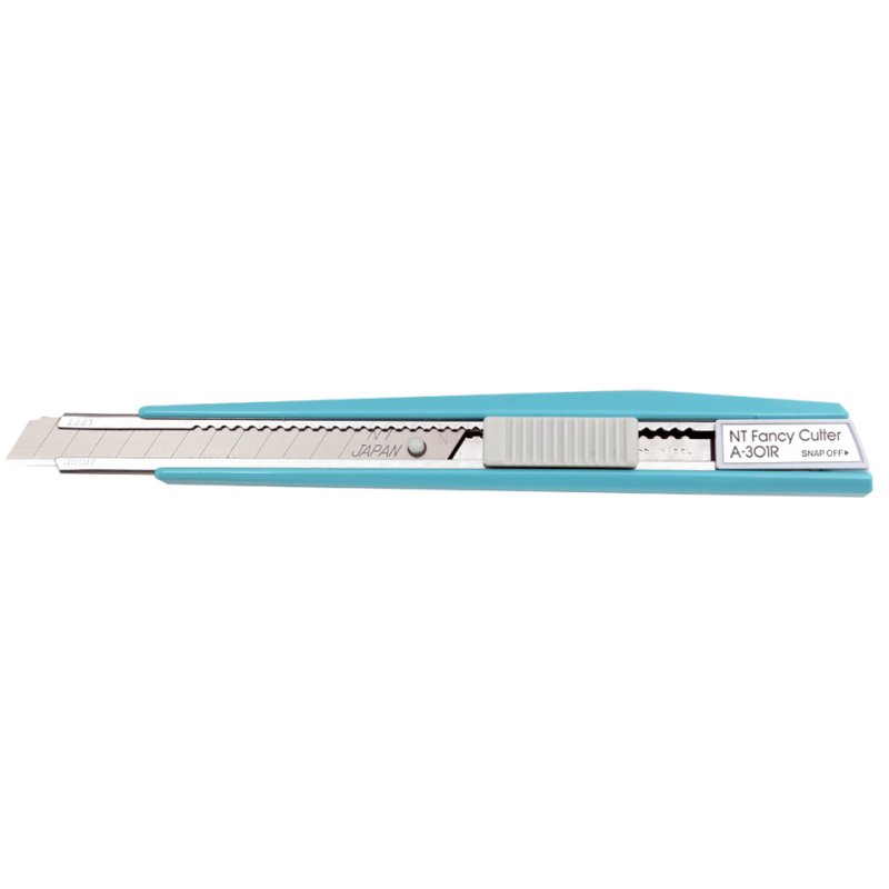 NT Cutter breekmes A-301RP, 9 mm, blauw, kunststof behuizing