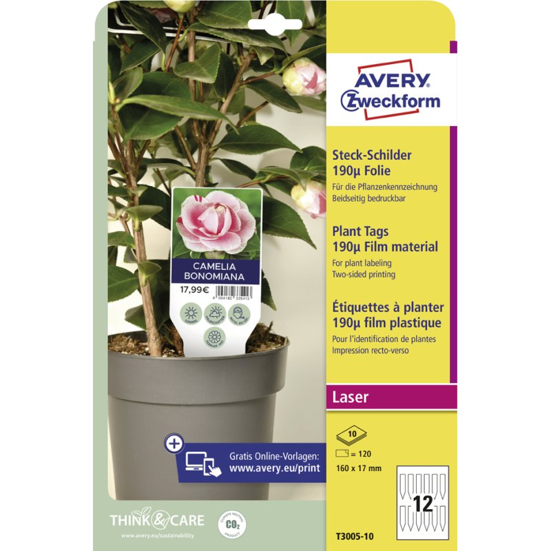AVERY Zweckform étiquettes adhésives film, 128×47 mm, blanc, 60 pièces