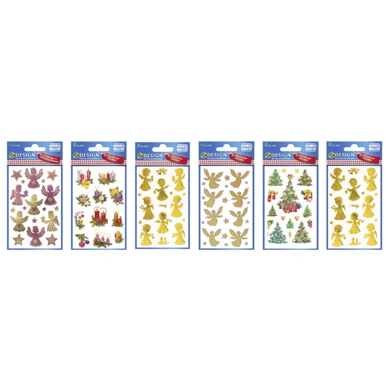 AVERY Zweckform étiquettes de conception Noël autocollants Ange, permanent, 60 petits paquets