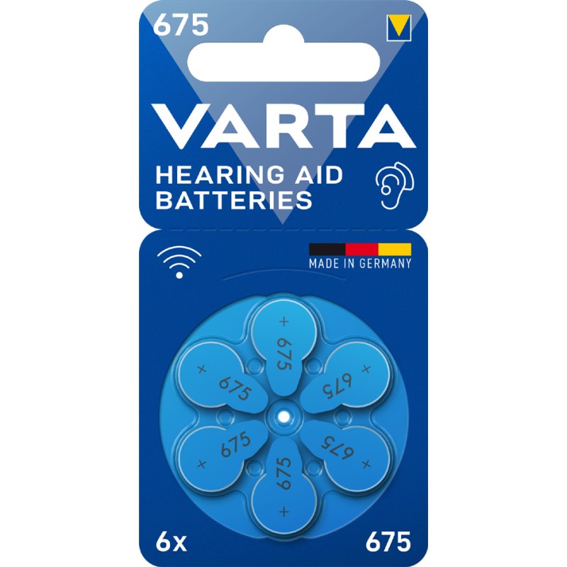 VARTA hoortoestel batterijen 10, zink-lucht, 1,45V, 6 stuks