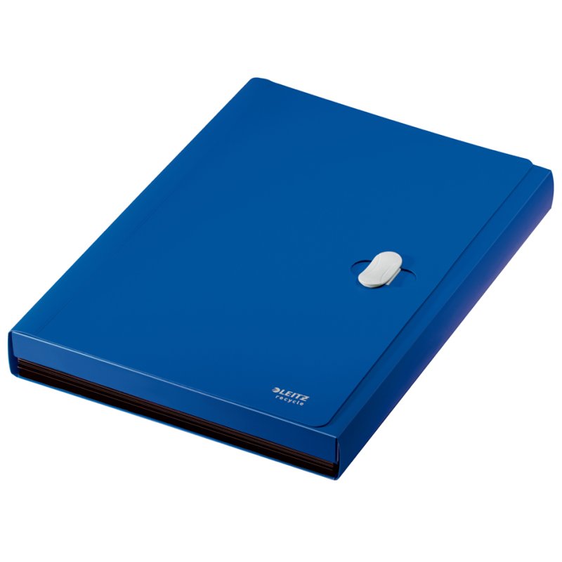 LEITZ Recycle expanding folder A4, 5 compartments with extra storage pocket, yellow