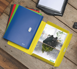 LEITZ verzamelmap Recycle A4, blauw, 80% gerecycled kunststof