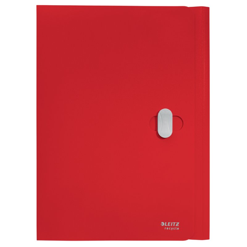 LEITZ chemise de rangement Recycle A4, rouge, 3 rabats